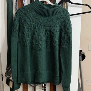 Banana Republic Dark Green Turtleneck Sweater